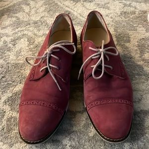 Cole Haan Women’s size 7.5 burgundy Oxford shoes, suede